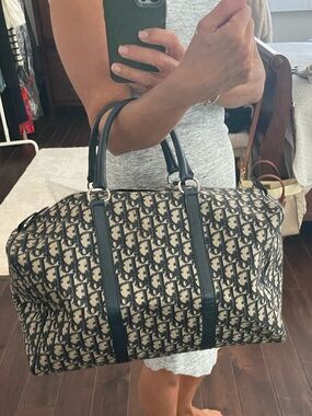 Dior ( CHRISTIAN DIOR) vintage logo duffle Boston bag diorrisima travel bag